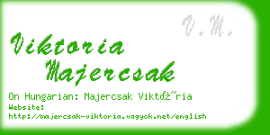 viktoria majercsak business card